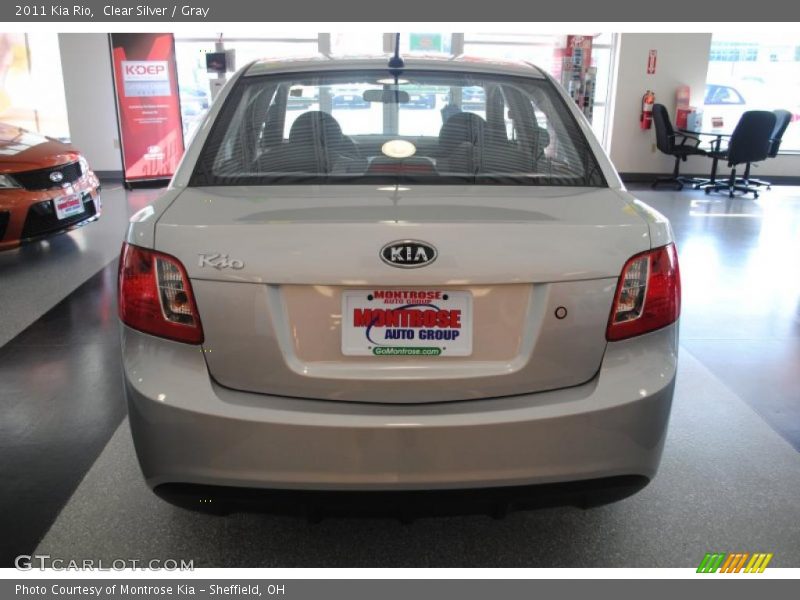 Clear Silver / Gray 2011 Kia Rio