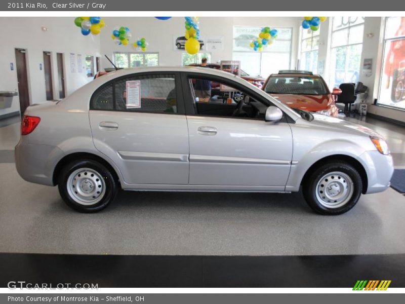 Clear Silver / Gray 2011 Kia Rio