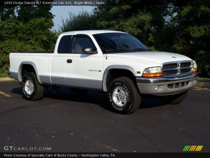 Bright White / Agate 1999 Dodge Dakota SLT Extended Cab 4x4