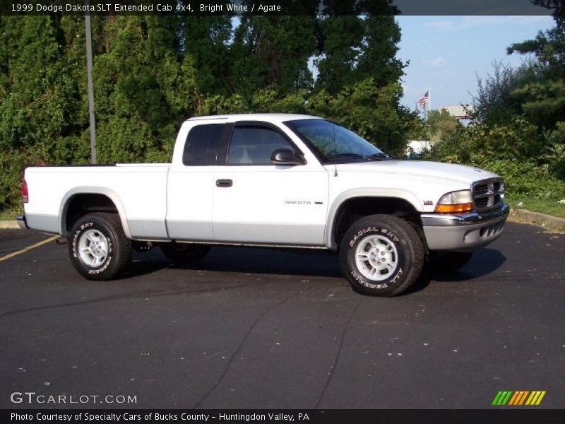 Bright White / Agate 1999 Dodge Dakota SLT Extended Cab 4x4