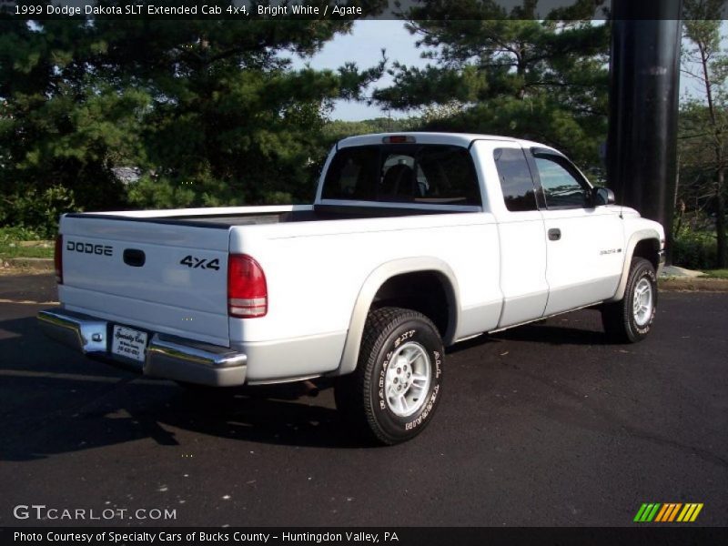 Bright White / Agate 1999 Dodge Dakota SLT Extended Cab 4x4