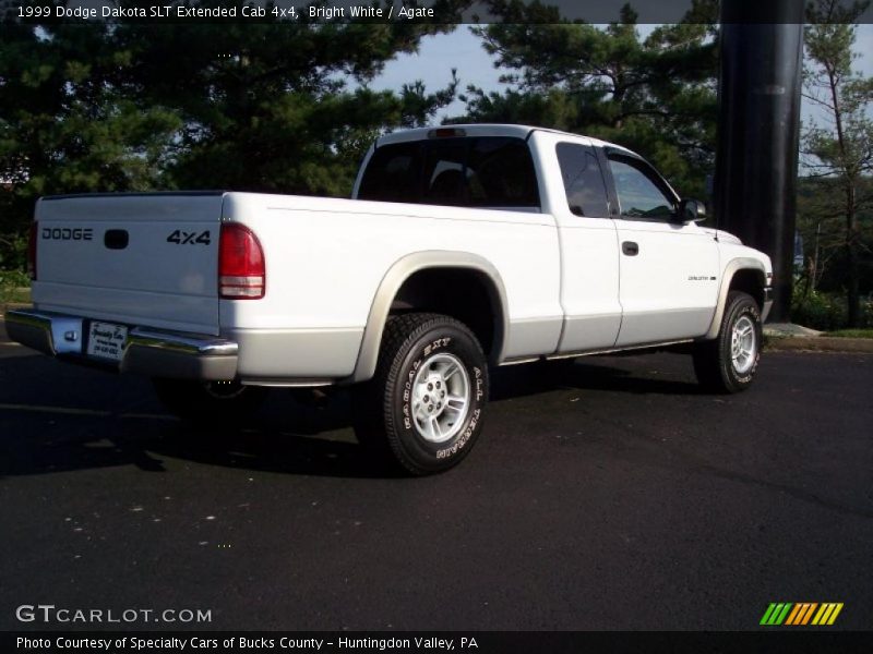 Bright White / Agate 1999 Dodge Dakota SLT Extended Cab 4x4