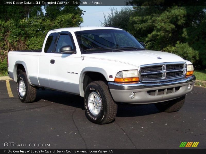 Bright White / Agate 1999 Dodge Dakota SLT Extended Cab 4x4