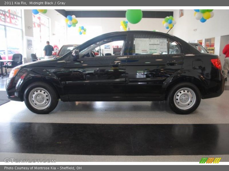 Midnight Black / Gray 2011 Kia Rio