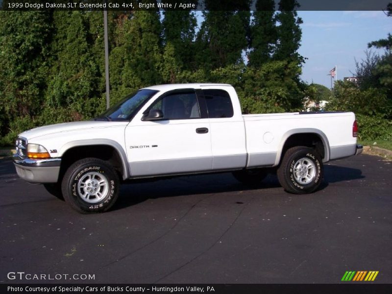 Bright White / Agate 1999 Dodge Dakota SLT Extended Cab 4x4