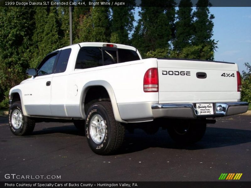 Bright White / Agate 1999 Dodge Dakota SLT Extended Cab 4x4