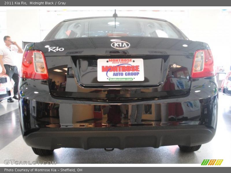 Midnight Black / Gray 2011 Kia Rio