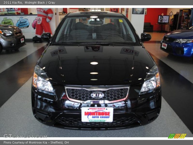 Midnight Black / Gray 2011 Kia Rio