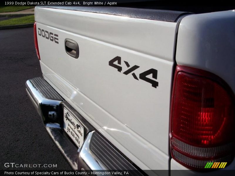 Bright White / Agate 1999 Dodge Dakota SLT Extended Cab 4x4