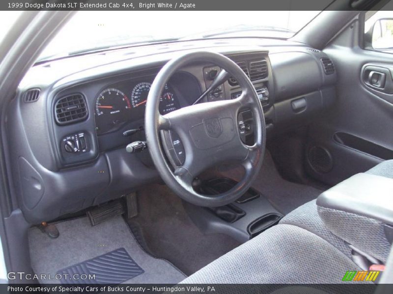 Bright White / Agate 1999 Dodge Dakota SLT Extended Cab 4x4