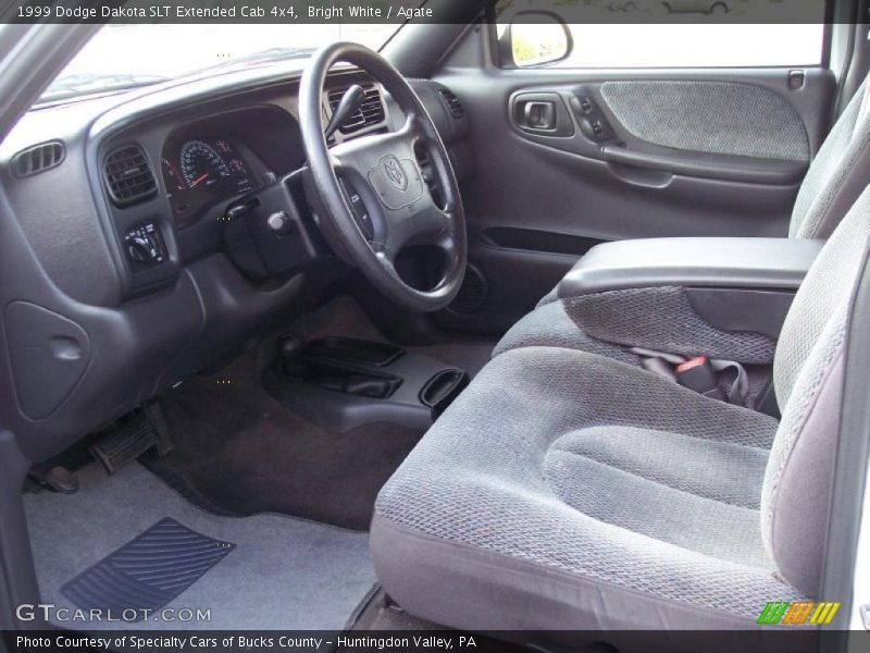 Bright White / Agate 1999 Dodge Dakota SLT Extended Cab 4x4