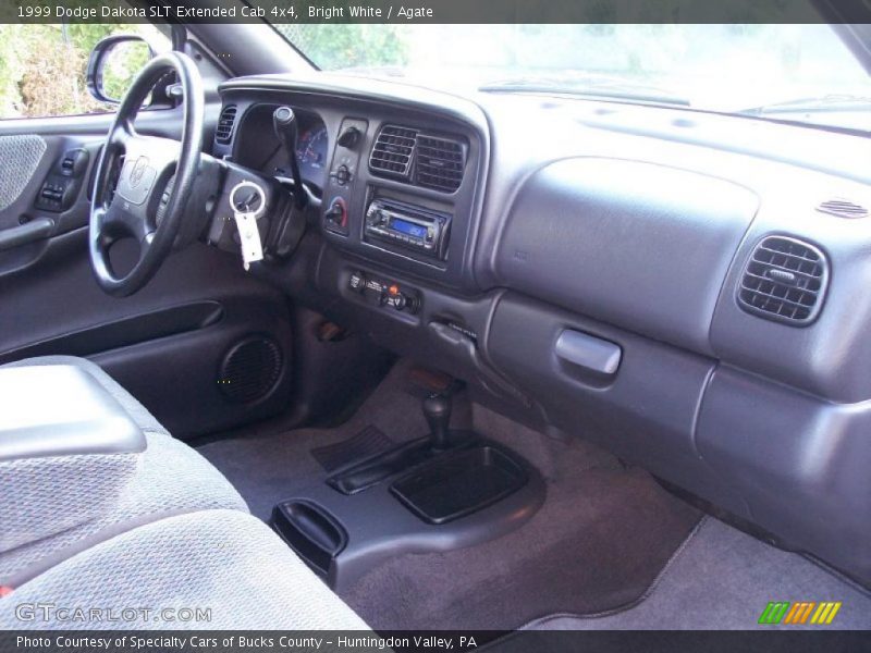 Bright White / Agate 1999 Dodge Dakota SLT Extended Cab 4x4