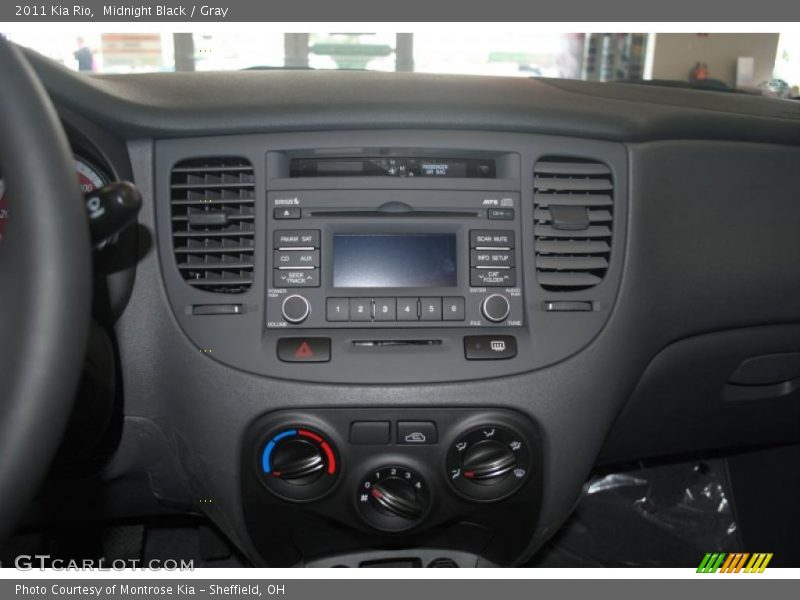 Midnight Black / Gray 2011 Kia Rio