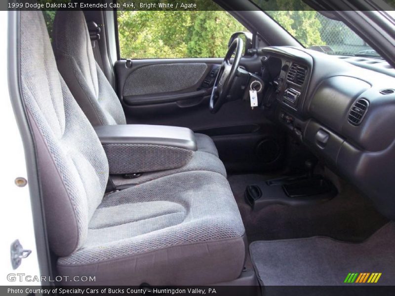 Bright White / Agate 1999 Dodge Dakota SLT Extended Cab 4x4