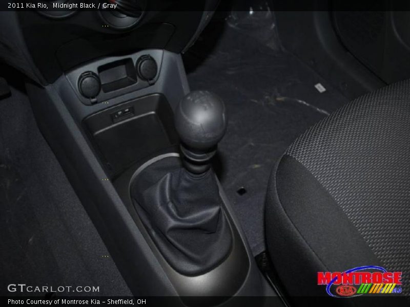 Midnight Black / Gray 2011 Kia Rio
