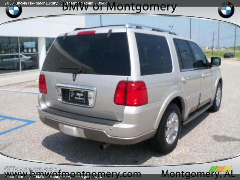 Silver Birch Metallic / Black 2003 Lincoln Navigator Luxury