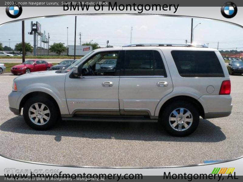 Silver Birch Metallic / Black 2003 Lincoln Navigator Luxury
