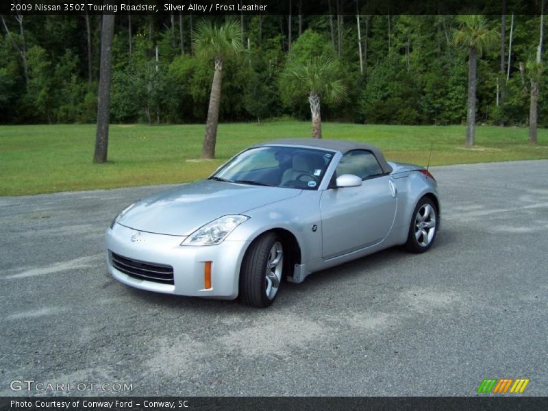 Silver Alloy / Frost Leather 2009 Nissan 350Z Touring Roadster