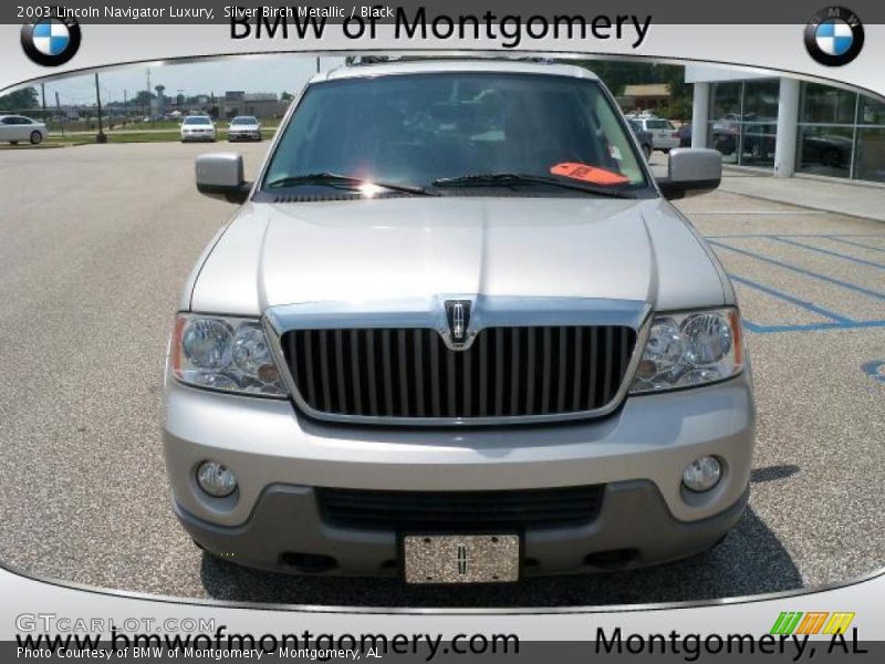 Silver Birch Metallic / Black 2003 Lincoln Navigator Luxury