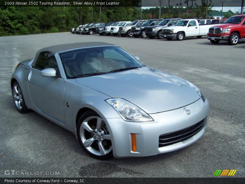 Silver Alloy / Frost Leather 2009 Nissan 350Z Touring Roadster