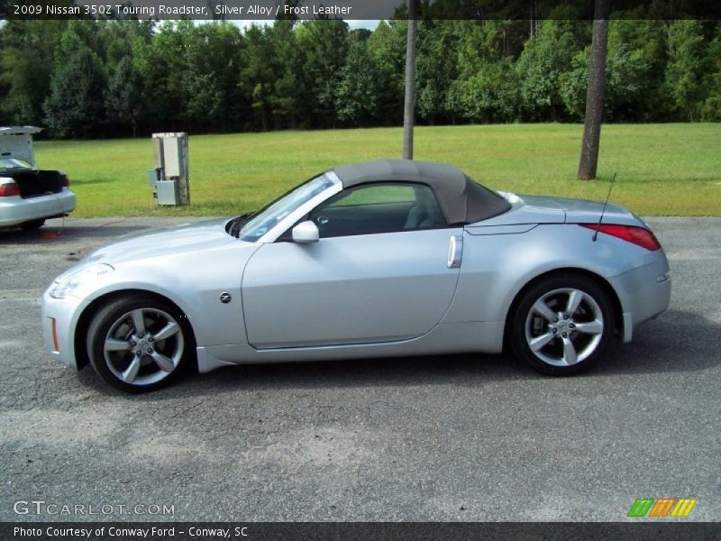 Silver Alloy / Frost Leather 2009 Nissan 350Z Touring Roadster