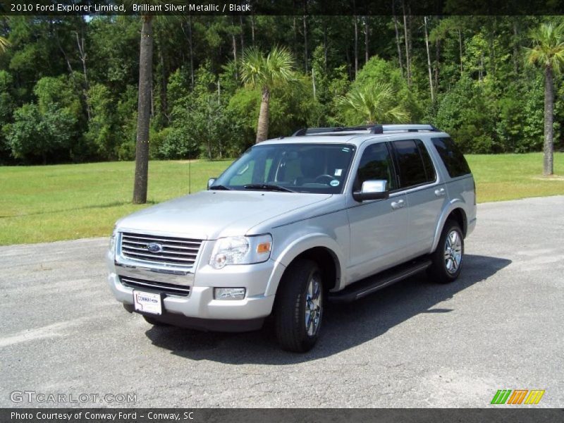 Brilliant Silver Metallic / Black 2010 Ford Explorer Limited