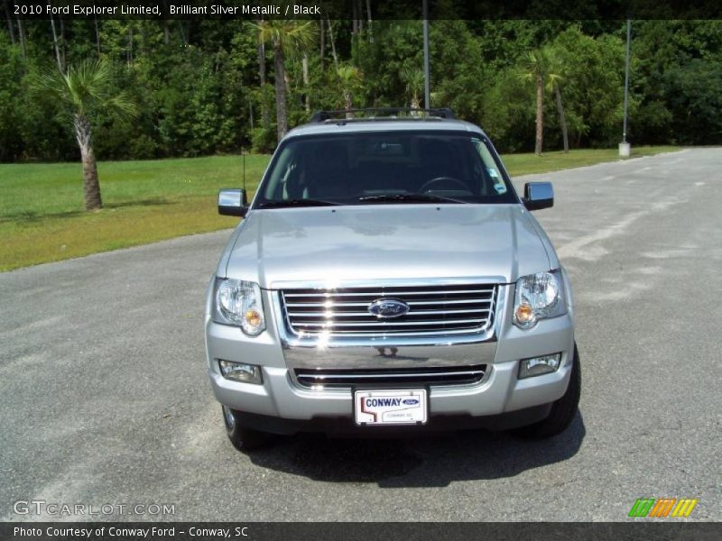 Brilliant Silver Metallic / Black 2010 Ford Explorer Limited