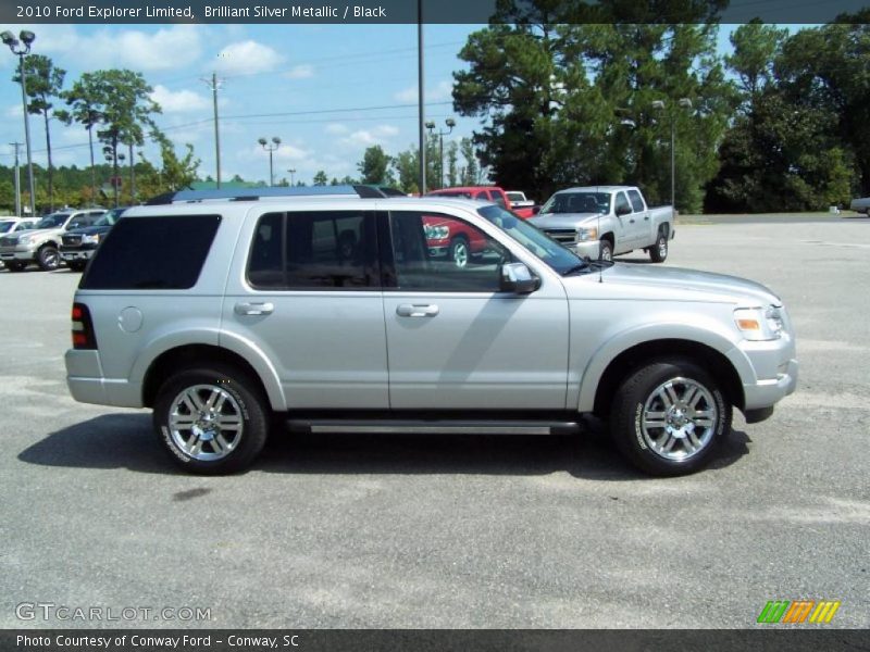 Brilliant Silver Metallic / Black 2010 Ford Explorer Limited