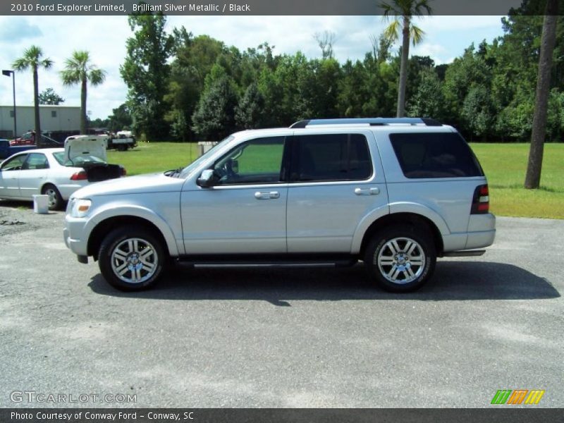 Brilliant Silver Metallic / Black 2010 Ford Explorer Limited
