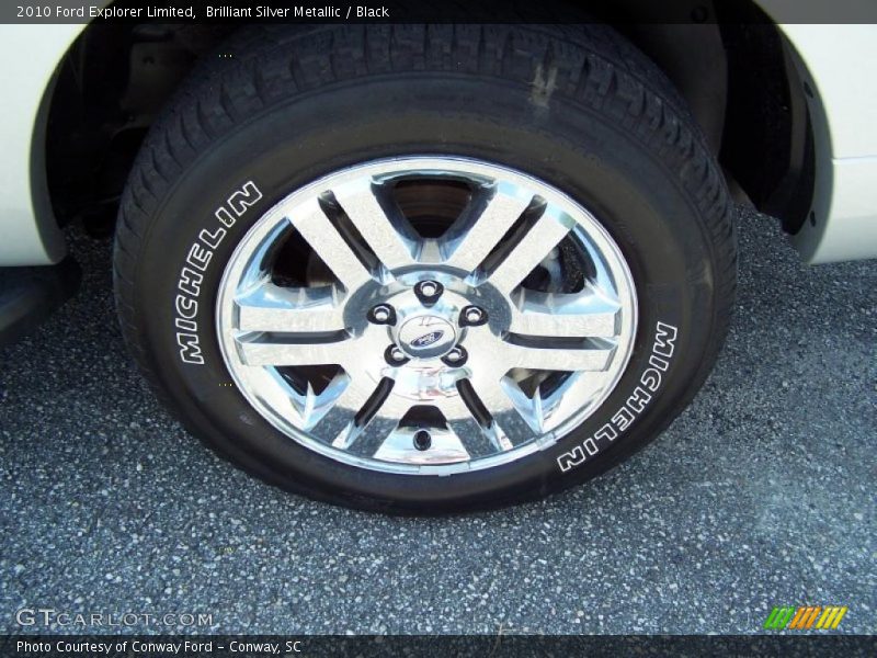 Brilliant Silver Metallic / Black 2010 Ford Explorer Limited