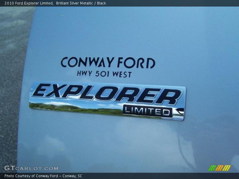 Brilliant Silver Metallic / Black 2010 Ford Explorer Limited