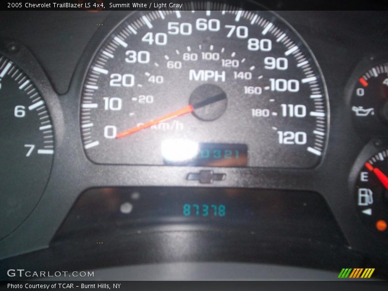 Summit White / Light Gray 2005 Chevrolet TrailBlazer LS 4x4