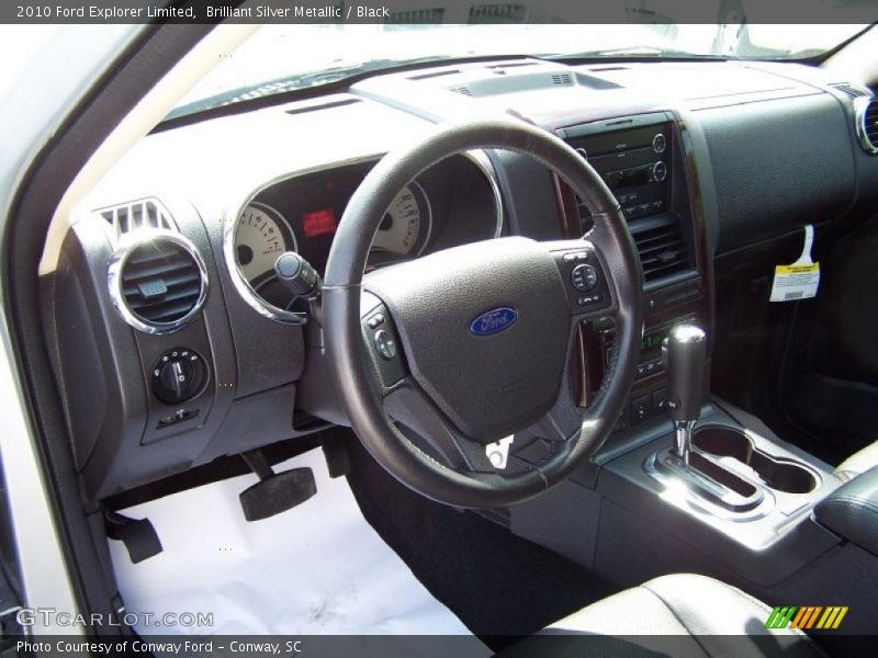 Brilliant Silver Metallic / Black 2010 Ford Explorer Limited