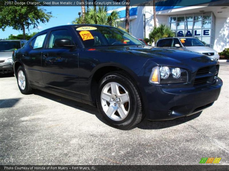 Steel Blue Metallic / Dark Slate Gray/Light Slate Gray 2007 Dodge Charger