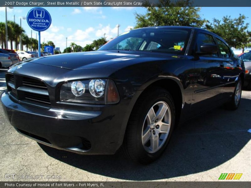 Steel Blue Metallic / Dark Slate Gray/Light Slate Gray 2007 Dodge Charger