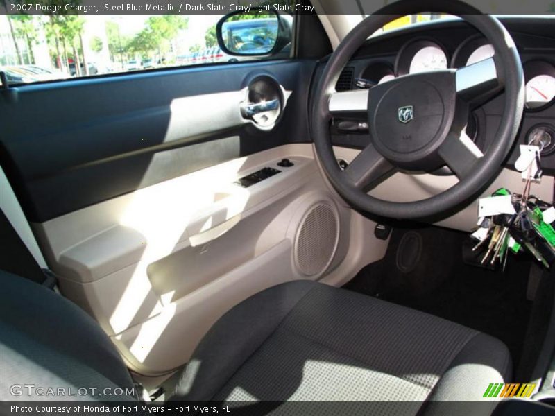 Steel Blue Metallic / Dark Slate Gray/Light Slate Gray 2007 Dodge Charger