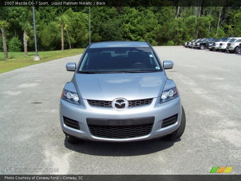 Liquid Platinum Metallic / Black 2007 Mazda CX-7 Sport