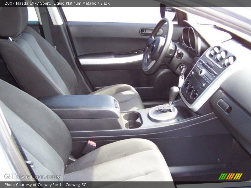 Liquid Platinum Metallic / Black 2007 Mazda CX-7 Sport