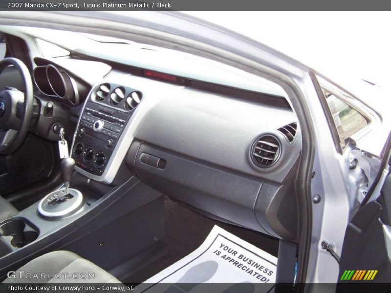 Liquid Platinum Metallic / Black 2007 Mazda CX-7 Sport
