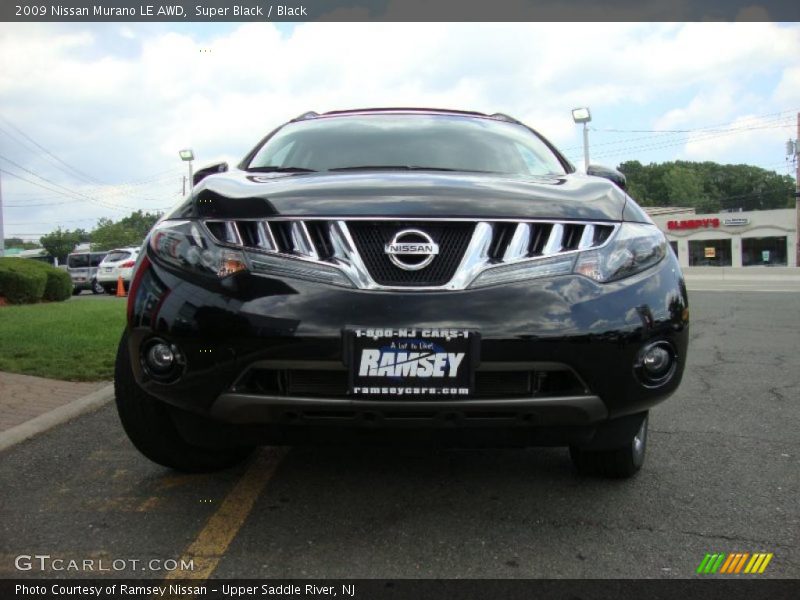 Super Black / Black 2009 Nissan Murano LE AWD
