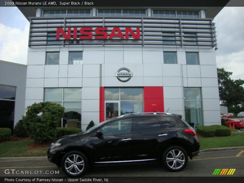 Super Black / Black 2009 Nissan Murano LE AWD