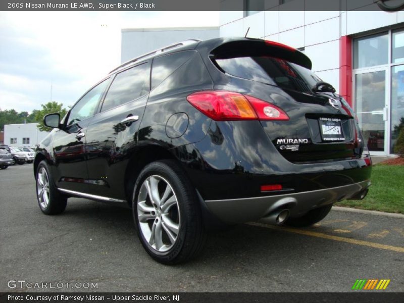 Super Black / Black 2009 Nissan Murano LE AWD