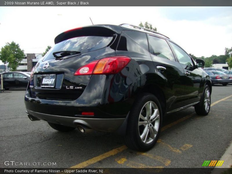 Super Black / Black 2009 Nissan Murano LE AWD