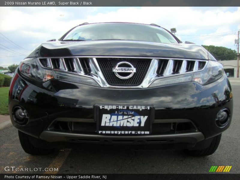 Super Black / Black 2009 Nissan Murano LE AWD