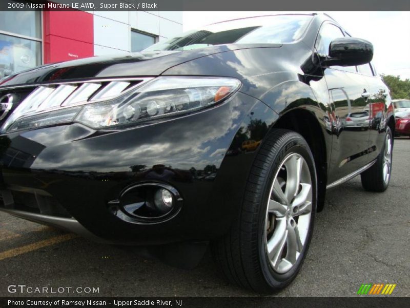 Super Black / Black 2009 Nissan Murano LE AWD