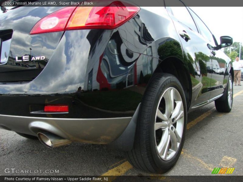 Super Black / Black 2009 Nissan Murano LE AWD