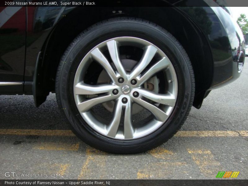 Super Black / Black 2009 Nissan Murano LE AWD