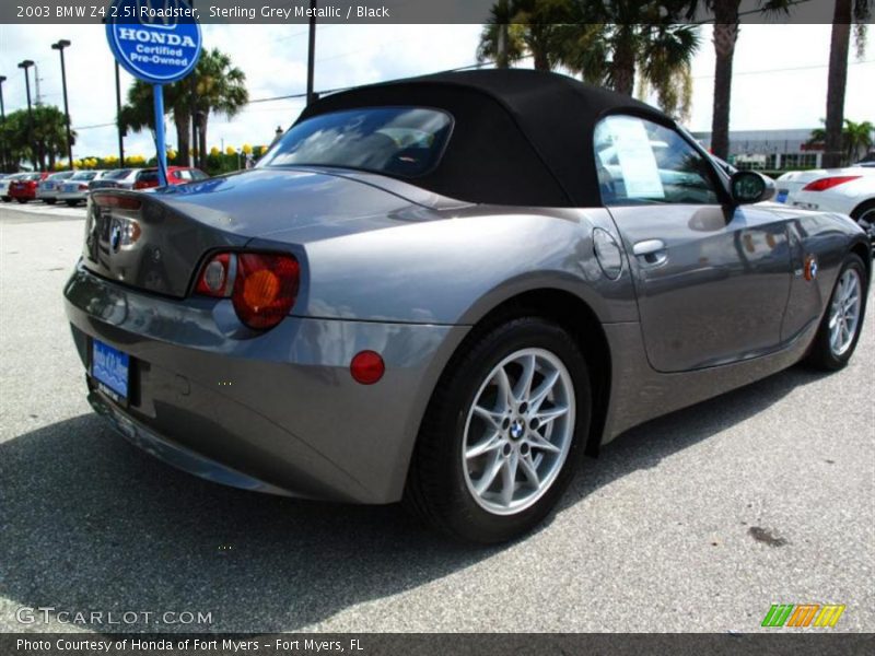 Sterling Grey Metallic / Black 2003 BMW Z4 2.5i Roadster