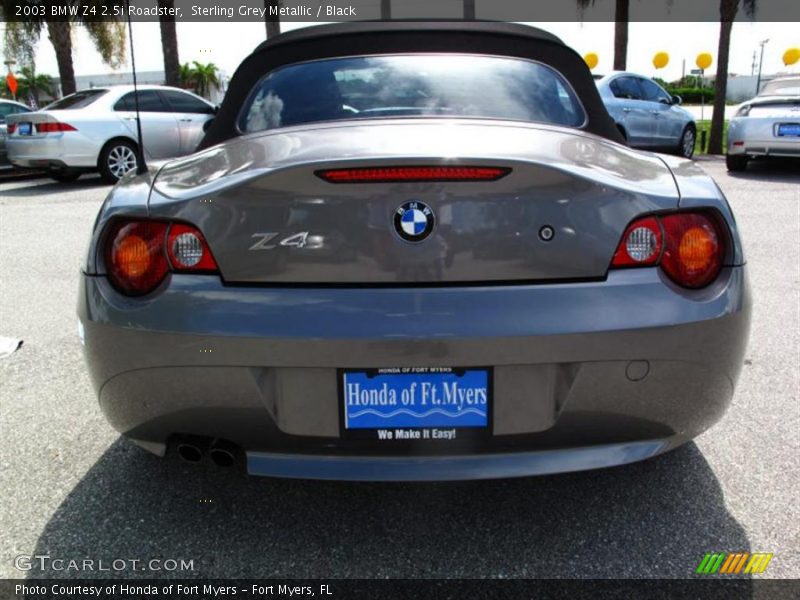 Sterling Grey Metallic / Black 2003 BMW Z4 2.5i Roadster