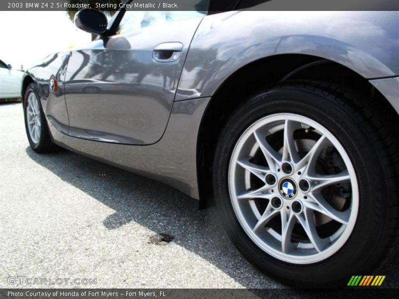 Sterling Grey Metallic / Black 2003 BMW Z4 2.5i Roadster